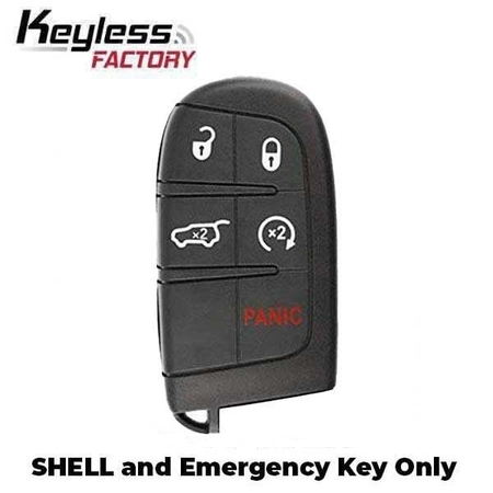 KEYLESSFACTORY 2014-2021 Jeep Grand Cherokee / 5-Button Smart Key SHELL SKS-JP-1302-5